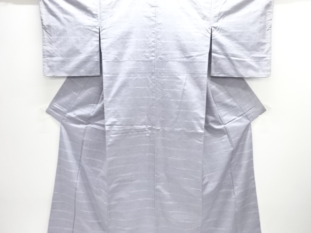 JAPANESE KIMONO / ANTIQUE HANDWOVEN FUSHI TSUMUGI KIMONO / KASURI PATT